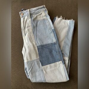 Hollister Patchwork Mom Jeans
